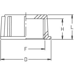 Uždengimo dangtelis F 1/2" 8044151