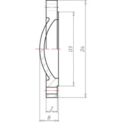 PVC tuščiaviduris flanšas 50 mm 7050461