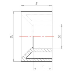 Redukcinė įvorė 75x32mm 70750321