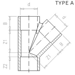 PVC Y formos detalė 20x20x20mm 7020124