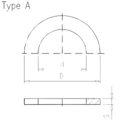 PVC žiedinės įvorės tarpinė 40 mm 7040098