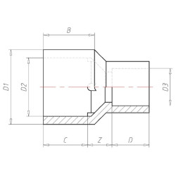 Redukcinė įvorė 40x20mm V392050