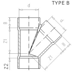 PVC Y formos detalė 200x200x200mm 7200124
