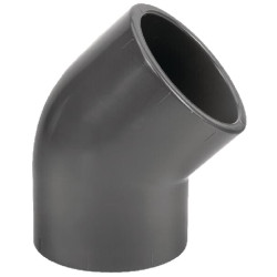 PVC alkūnė 45° 63x63mm 7063645