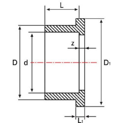 PVC apykaklės įvorė 160 mm 7160135GP