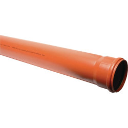 PVC vamzdis 125 mm x 1,0 m 16150125010