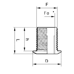 Bako išleidimo anga 3/4" 220030