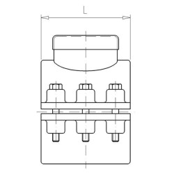 PP spaustuko balnelis 90 mm x 1 1/2 colio F 7090112