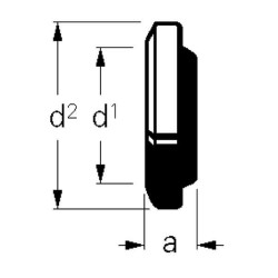 Galinis dangtelis 108 mm Bauer 1050201