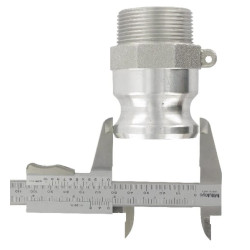 Camlock tipo F 1 1/2 colio išorinis sriegis Nerūdijančio plieno HCN100FSS038