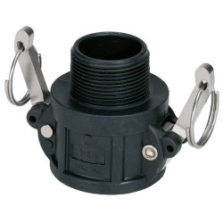 Camlock B tipo 1 colio išorinis sriegis, polipropilenas 8034252