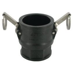 Camlock tipo D 2" vidinis sriegis, polipropilenas 18107D