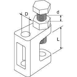 Spaustukas TKL M8 50x 79687FIS