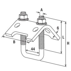 Sijos spaustukas TKR 82 20x 504366
