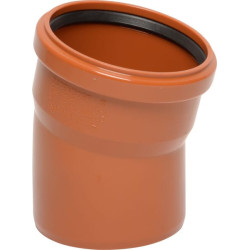 PVC alkūnė 110 mm x 15° 16151110015