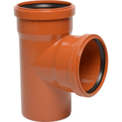 PVC trišakis 110/110 mm x 87° 16152110110087