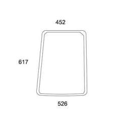 Case - IH Farmall 95C 84266109N Šoninis langas