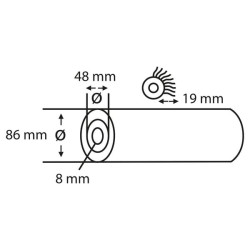 Sienų dažymo volelis IV žvaigždės formos, 20 cm CP2332001