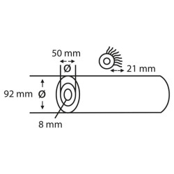 Sienų dažymo volelis IV star, Vestan 21mm 25cm CP2330057
