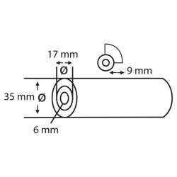 Dažymo volelis IV star, putplasčio SF tiesus 5 cm (4 vnt.) CP2331091