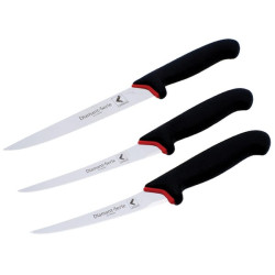 Peilių rinkinys, juodas, 3 dalys, La-Va Z11052