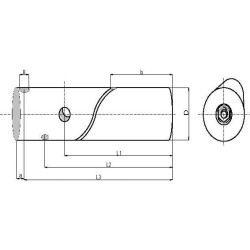 Kaištis 45x120 mm Kramp UNSGGS45120