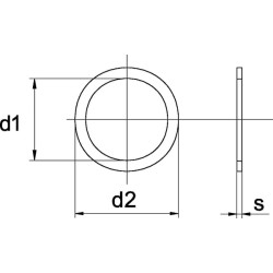 Plieninė tarpinė Ø 76x135x1mm CBS7513510