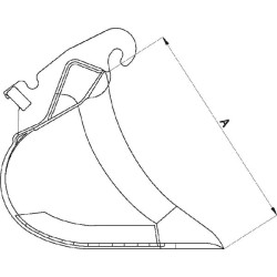 Bendrosios paskirties kaušas 500 mm CW05 EBD05C500KR