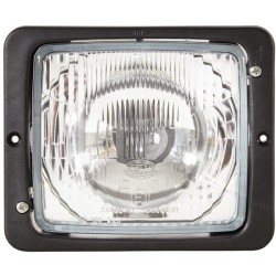 Case - IH 833 1AA004109001 Priekinis žibintas halogeninis, stačiakampis, 12/24V, skaidrus, užsukamas, 173x99x144mm, Hella