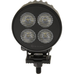 Darbo žibintas LED, 24W, 2556lm, apvalus, 12/24V, baltas, 83,9x99,5x59mm „Deutsch“ kištukas, prožektorius, 4 LED LA10831
