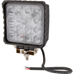 Darbo žibintas LED, 48W, 3840lm, kvadratinis, 10/30V, 159x54,5x112mm, prožektorius, 16 LED, Kramp LA10047