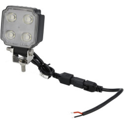 Darbo žibintas LED, 20W, 3000lm, kvadratinis, baltas, 75x47x107,5mm, Deutsch 2 kontaktų, prožektorius, Kramp LA10905