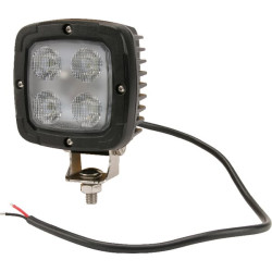 Darbo žibintas LED, 40W, 4000lm, kvadratinis, 10-30V, 110x63,4x98,5mm, prožektorius, Kramp LA10044
