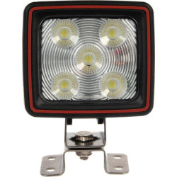 LED darbo žibintas, 60 W, 5600 lm, kvadratinis, 10/30 V, baltas, „Deutsch“ kištukas, platus srautas, 20 LED, Kramp LA10410R