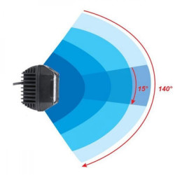 LED darbo žibintas, 22,5 W, 2850 lm, kvadratinis, 10/30 V, 89 x 73 x 97 mm, Kramp LA10094
