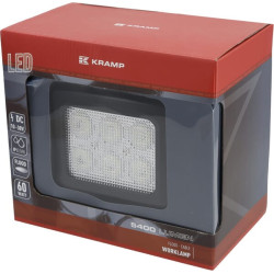 LED darbo žibintas, 60 W, 5400 lm, kvadratinis, 10/30 V, 150 x 124 x 135 mm, prožektorius, 6 LED, Kramp LA10082