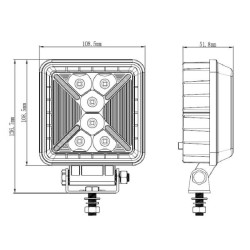 Darbo žibintas X 31W 2400/250 liumenų LA10505
