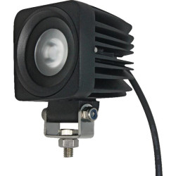 LED darbo žibintas, 10 W, 900 lm, kvadratinis, 10/30 V, 66 x 65 mm, taškinis spindulys, 1 LED, gopart LA15019