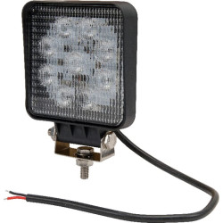 Darbo žibintas LED, 27W, 2376lm, kvadratinis, 10-30V, 135x41x109mm, prožektorius, Kramp LA10052