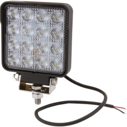 Darbo žibintas LED, 25W, 3040lm, kvadratinis, 10/30V, 108x48x108mm, prožektorius, 16 LED, Kramp LA10023