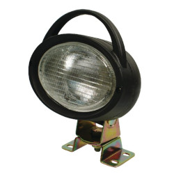 Darbo žibintas halogeninis, ovalus, 12V, skaidrus, tvirtinamas varžtais, 160x195mm, Ajba LA08001