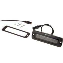 Netiesioginio apšvietimo LED darbo šviestuvas, 30 W, 2880 lm, stačiakampis, 12/24 V, baltas, 157 x 49,7 x 60 mm „Deutsch“ kištuk