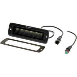 Netiesioginio apšvietimo LED darbo šviestuvas, 30 W, 2880 lm, stačiakampis, 12/24 V, baltas, 157 x 49,7 x 60 mm „Deutsch“ kištuk