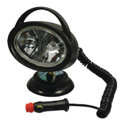 Darbo žibintas halogeninis, ovalus, 12 V, skaidrus, magnetinis, Ajba LA29011