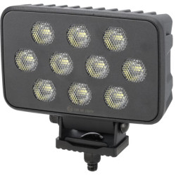 LED darbo žibintas, 100 W, 8950 lm, stačiakampis, 12/24 V, baltas, 150 x 112 x 52,7 mm „Deutsch“ kištukas, prožektorius, 20 LED 