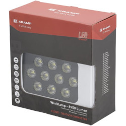 LED darbo žibintas, 100 W, 8950 lm, stačiakampis, 12/24 V, baltas, 150 x 112 x 52,7 mm „Deutsch“ kištukas, prožektorius, 20 LED 