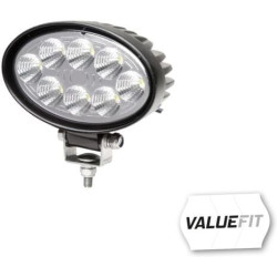 Darbo žibintas LED, 1200 lm, ovalus, 12/24 V, skaidrus, 65 x 120 mm, 8 LED, „ValueFit by Hella“ 1GA357001001