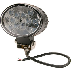 Darbo žibintas LED, 36W, 2760lm, ovalus, 10/30V, 144x85x95mm, taškinis spindulys, 12 LED, Kramp LA10060