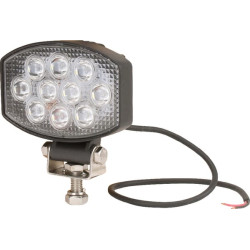 Darbo žibintas LED, 15 W, 1900 lm, ovalus, 10/30 V, 120 x 38 x 80 mm, prožektorius, 10 LED, Kramp LA10020