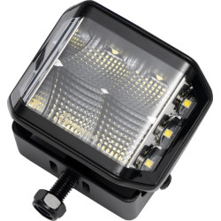 Darbo žibintas LED, 70 W, 8400 lm, kvadratinis, 12/24 V, baltas, 97 x 77 x 75 mm „Deutsch“ kištukas, prožektorius, 10 LED LA1061